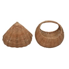 Handmade Bamboo Basket with Handle