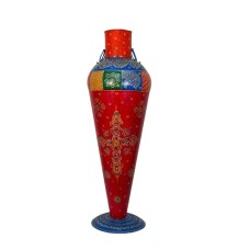Handmade Metal Flower Vase in Multi Colour Large