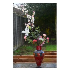 Handmade Metal Flower Vase in Multi Colour Small