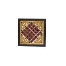 Handmade Lippan Art Wall Frame with Mud Design With Glass Chips