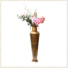 Pot Shaped Metal Flower Vase