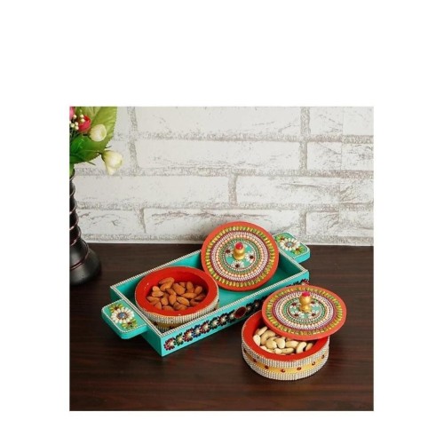 Handmade MultiPurpose Box/Wooden Dry Fruit Box, For Wedding Gifts, Dining Table, Corporate Gifts Handicraft - Christmas Gift