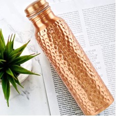 Handcrafted Copper Bottle with/without Glasses - Ayurveda Health Benefit Healing