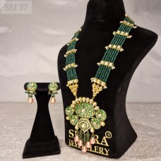 Meenakari Emerald Green Set