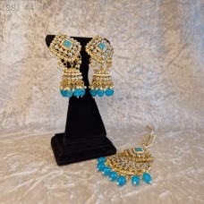 Chumki Earrings Set- Blue