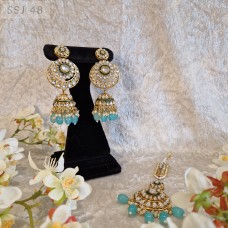 Chumki Earrings Set - Blue