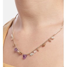 Tiny stones short necklace