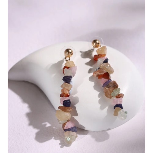 Rainbow Stone Earrings