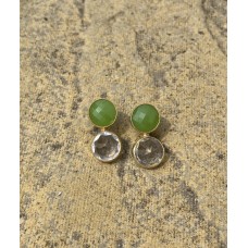 Green transparent Earring