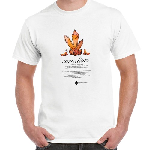 7 Crystals Chakra Series T-shirt Amethysts Carnelian Citrine Aventurine Spiritual Gift