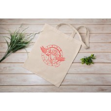 Archangel Michael Tote Bag Natural Cotton (Angel Wings Horoscope Zodiac) Personalised Gift