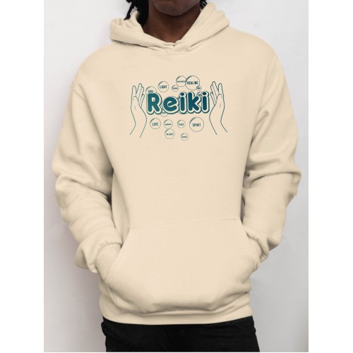 Reiki Healing Bubbles Hoodie (Spiritual Clothing, Love, Light, Spirit, Reiki Charged)