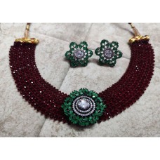 Choker set with hydro patta,American diamond choker set