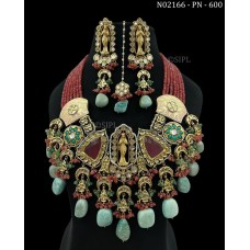 Big Siz, Meenakari- Kundan Necklace, Rajsathani jewelry, Rajwada Haar, Indian jewelry, Sabyasachi wedding necklac