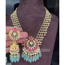JHROKHA necklace /pachi kundan/gold plated /handcrafted necklace/pachi kundan jewelry