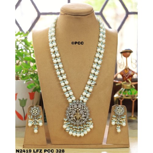 Polki kundan long pendant necklace polki jewelry, Sabyasachi wedding jewelry,engagement jewelry,high quality polki set