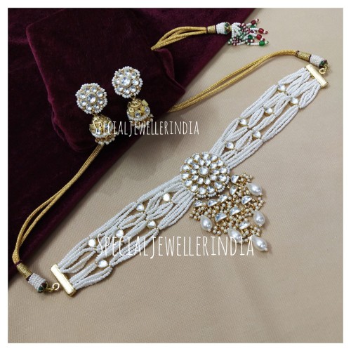 Pachi kundan choker,golden polish choker,Rajsathani jewelry,Rajwada Haar,Indian jewelry,Sabyasachi wedding jewelry