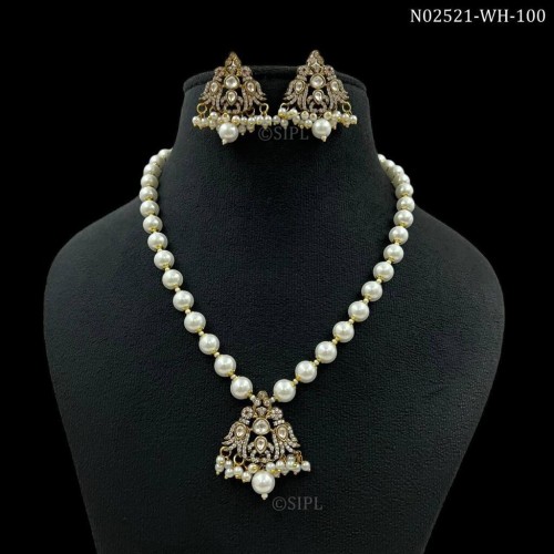 Polki kundan mid length pendant necklace polki jewelry, Sabyasachi wedding jewelry,engagement jewelry,high quality polki set
