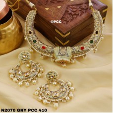 Kundan hasli choker necklace set Rajsathani jewelry,Rajwada Haar, Indian jewelry,Sabyasachi wedding necklace,engagement necklace,wedding set