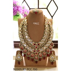 Big Siz, Meenakari- Kundan Necklace, Rajsathani jewelry, Rajwada Haar, Indian jewelry, Sabyasachi wedding necklac
