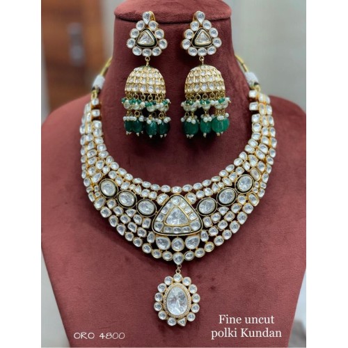 Gold Plated High Quality Uncut Kundan Polki Bridal Kundan Set/Sabyasachi Inspired Bridal Kundan Set/Pakistani Kundan/Fine Pacchi Kundan Set