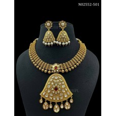 Gold plated meenakari necklace,antique polish necklace,Rajwada Haar,indian jewelry,Sabyasachi wedding necklace,wedding set