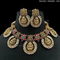 Gold plated meenakari chokernecklace,antique polish necklace,Rajwada Haar,indian jewelry,Sabyasachi wedding necklace,wedding set