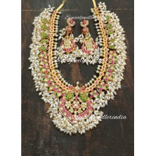 Pachi kundan necklace,Kundan Necklace,Rajsathani jewelry,Rajwada Haar,indian jewelry,Sabyasachi wedding necklace,kundan long necklace