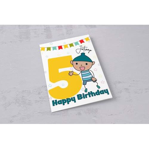 Sikh boy Singh Birthday card with patka/dastar | Nishaani | Nishaani+ | Jap and Jas | personalised