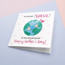 Best Massi Mother's Day | Whole wide world | Card for Auntie | Pua | Thai | Chachi | Nani | Punjabi Mother's Day card