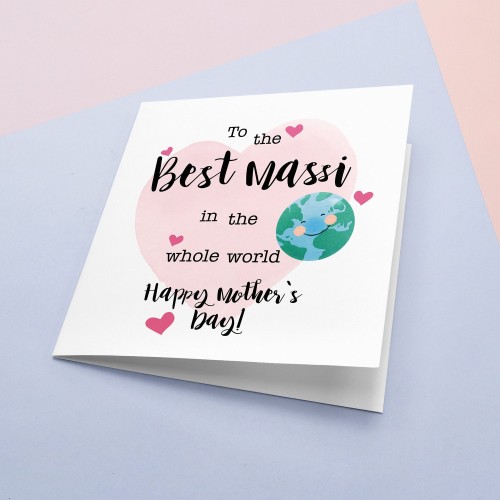 Best Massi Mother's Day | Whole wide world | Card for Auntie | Pua | Thayi | Chachi | Nani | Punjabi Mother's Day card