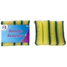 4Pc Sponge Scourers