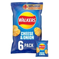 Walkers Cheese & Onion 6 Pack
