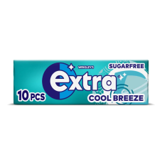 Wrigley's Extra Cool Breeze Chewing Gum Sugarfree 10 Pack