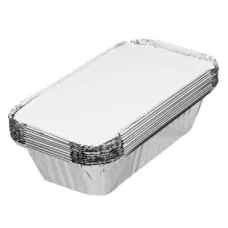 7Pc Foil Containers With Lids (200x110x51mm)