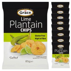 Grace Plantain Chips Lime 85g