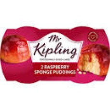 Mr Kipling Exceedingly Good Raspberry Sponge Puddings Dessert 96G