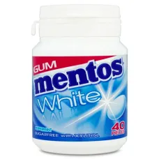 Mentos White Gum Peppermint 40Pc