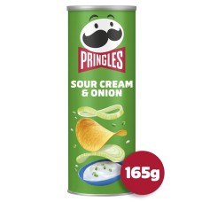 Pringles Sour Cream & Onion Sharing Crisps 165G