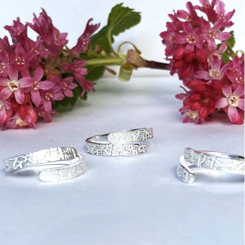 Elegant Solid Silver Adjustable Rings
