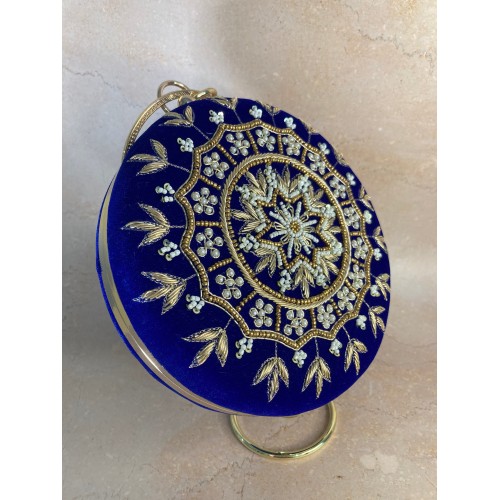 Aarza Bangle Clutch (Royal Blue)(ST735)