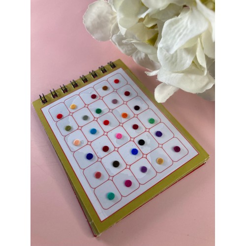 Mini Range Assorted Colours 120 Bindi Booklet (ST709)