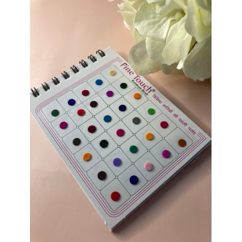 Mini Range Plain Assorted Colours 120 Bindi Booklet (ST710)