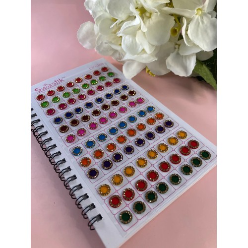 Stone Border Velvet 576 Bindi Booklet (ST700)