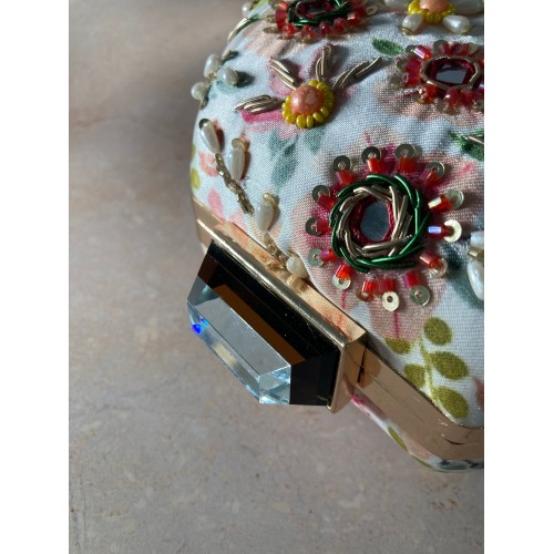 Amber (Floral Mirror Clutch) (ST294)