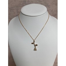 Gold Rose Pendant Necklace (ST207)
