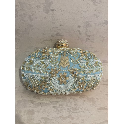 Ambrose (Oval Clutch)(Sky Blue)(ST266) (Sale)