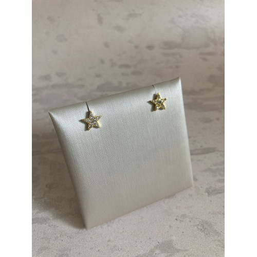 Star Stud Earrings (ST788) (Gold)