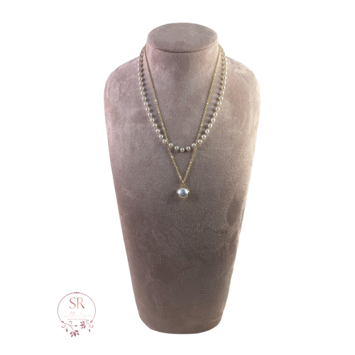 Taylor Pearl Layered Necklace (ST079)