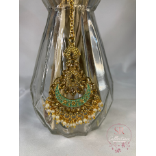 Naina Mint Gold Plated Tikka (ST177)